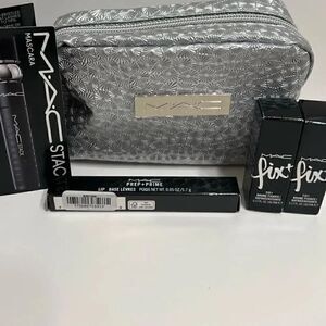 MAC Cosmetics, Makeup Case Bundle, Prime and Prep Fix +. Mascara